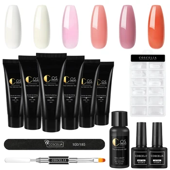 Poly Nail Gel Kits For Manicure Nail Tips Form COSCELIA Crystal UV Gel Soak Off Nail Art Extend Fast Dry Nail Art Design
Poly Nail Gel Kits For Manicure Nail Tips Form COSCELIA Crystal UV Gel Soak Off Nail Art Extend Fast Dry Nail Art Design