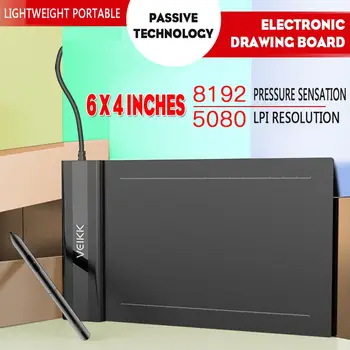 Portable Digital Drawing Tablet 6x4 Inch Active Area Graphic Tablet 8192 Levels Electronic Art Drawing Board
Portable Digital Drawing Tablet 6x4 Inch Active Area Graphic Tablet 8192 Levels Electronic Art Drawing Board