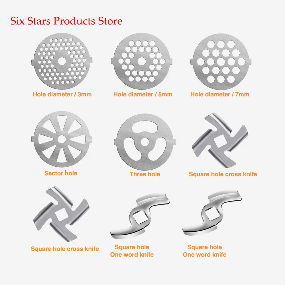 Meat Grinder Accessories Stainless Steel Knife Net Blade Jinzheng Bear Enema Machine Jianjian Meat Hole Plate Meat Grinder
Meat Grinder Accessories Stainless Steel Knife Net Blade Jinzheng Bear Enema Machine Jianjian Meat Hole Plate Meat Grinder