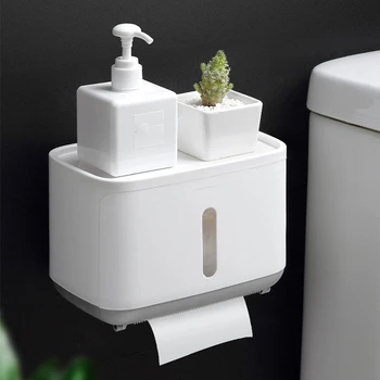 Toilet Tissue Box Waterproof Non-Marking Shelf Drawer Paper Box Multifunctional Simple Bathroom Wall-Mounted Roll Paper Box
Toilet Tissue Box Waterproof Non-Marking Shelf Drawer Paper Box Multifunctional Simple Bathroom Wall-Mounted Roll Paper Box