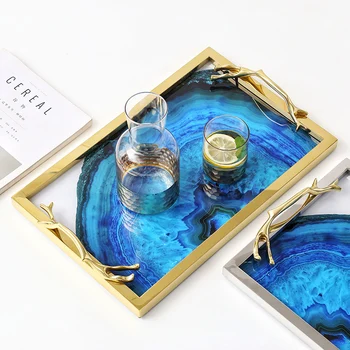 Free shipping Lake Blue Agate Pattern Rectangular Living Room Kitchen serving Tray Table Storage Tray Serving Platter
Free shipping Lake Blue Agate Pattern Rectangular Living Room Kitchen serving Tray Table Storage Tray Serving Platter
