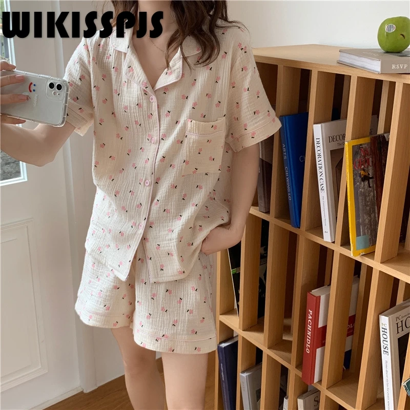 2022 Summer New Pajamas Women's Printing Casual Pajamas Suit Pajamas for Teen Girls Two Piece Set Summer Kawaii Pajama
2022 Summer New Pajamas Women's Printing Casual Pajamas Suit Pajamas for Teen Girls Two Piece Set Summer Kawaii Pajama