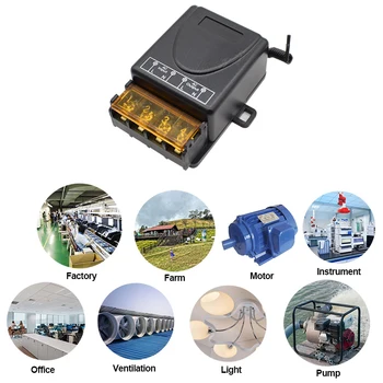 433Mhz Wireless RF Remote Control Switch AC 220V 1CH 30A Relay Receiver For Factory \ Farm\ Office\ Instrument\ Motor
433Mhz Wireless RF Remote Control Switch AC 220V 1CH 30A Relay Receiver For Factory \ Farm\ Office\ Instrument\ Motor