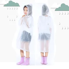 Imperméables plus épais EVA Portable réutilisable enfants Ponchos de pluie pour 6-12 ans garçons filles manteau de pluie Roupa Infantil 2020 nouveau(China)