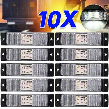 10pcs 12 24V LED Car Truck Side Maker Position Indicator Lamp Signal Lights Tail Light Truck Lorry Trailer Van Caravan Pickup
10pcs 12 24V LED Car Truck Side Maker Position Indicator Lamp Signal Lights Tail Light Truck Lorry Trailer Van Caravan Pickup