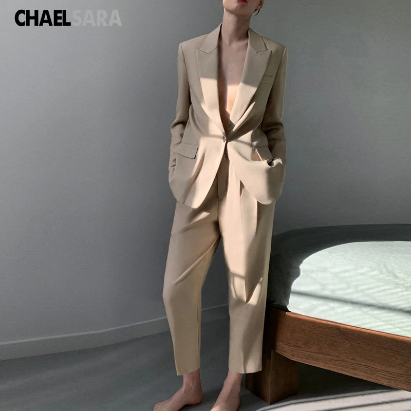 2020 New Spring Autumn Elegant Work Two Piece Set Women Solid Blazer Jacket + Pant Suits Elegant Office Ladys Sets
2020 New Spring Autumn Elegant Work Two Piece Set Women Solid Blazer Jacket + Pant Suits Elegant Office Ladys Sets