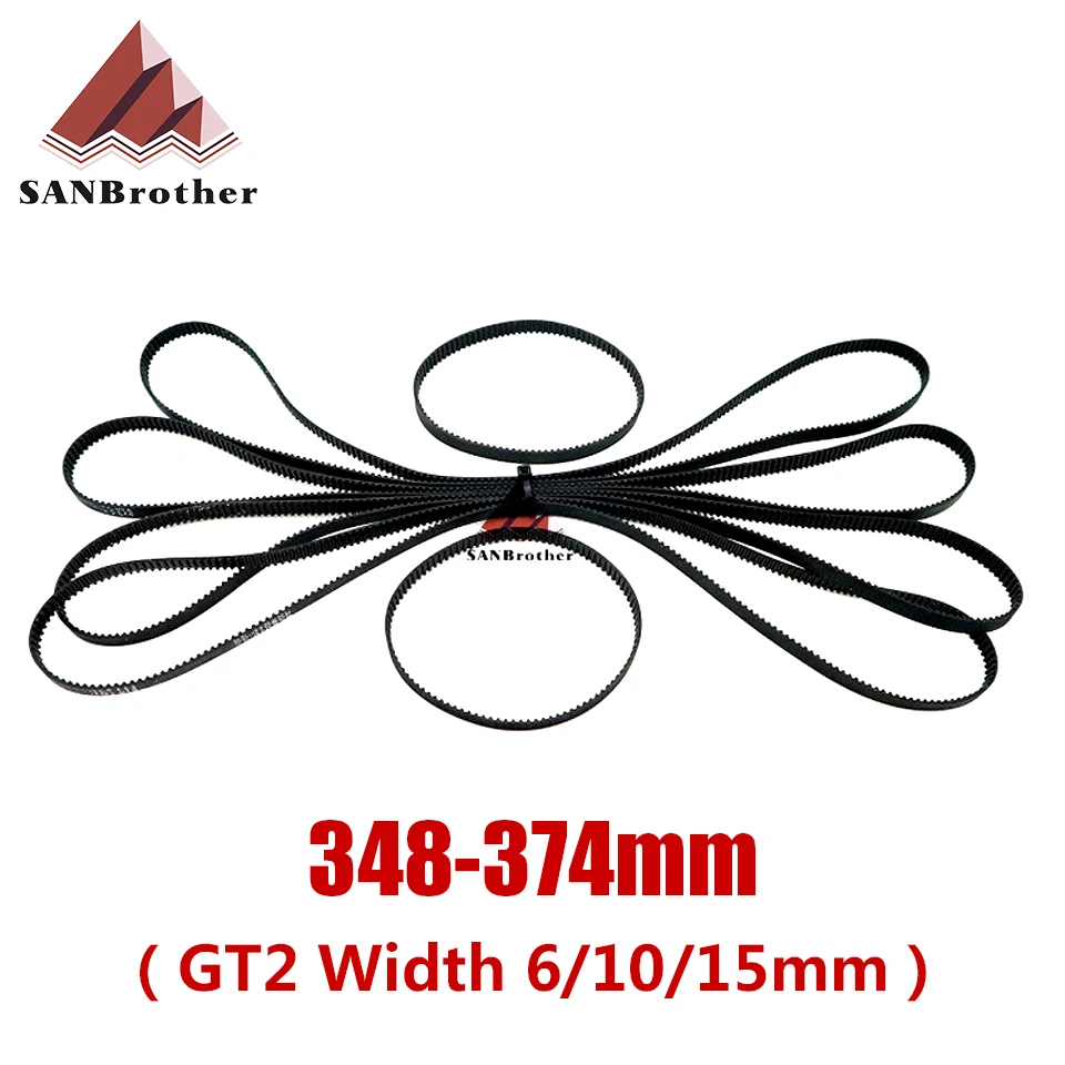 3D Printer Parts GT2 Closed Loop Timing Belt Rubber 2GT 6mm348 350 352 354 356 358 360 362 364 366 368 370 372 374mm Synchronous
3D Printer Parts GT2 Closed Loop Timing Belt Rubber 2GT 6mm348 350 352 354 356 358 360 362 364 366 368 370 372 374mm Synchronous