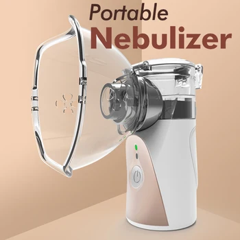 Ultrasonic Home Mini Portable Nebulizer Handheld Inhaler Respirator Humidifier Kit Health Care Children Inhaler Machine Atomizer
Ultrasonic Home Mini Portable Nebulizer Handheld Inhaler Respirator Humidifier Kit Health Care Children Inhaler Machine Atomizer