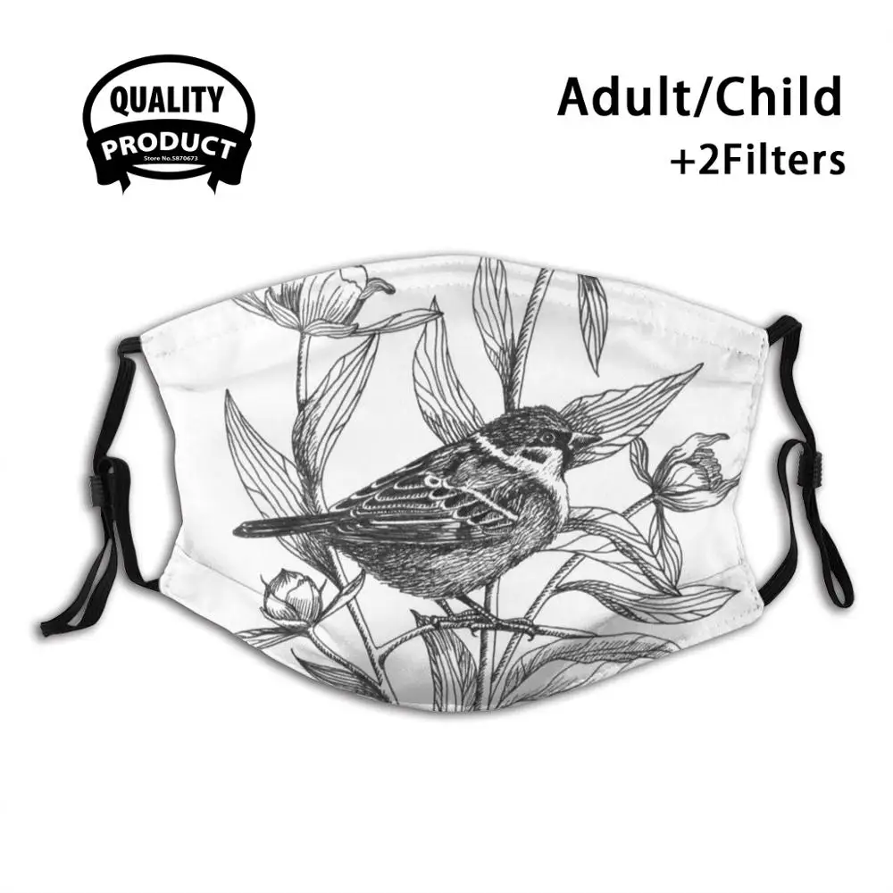 Ink Sparrow And Peonies On Terracotta Background Face Mask Reusable Mouth Mask Washable Filter Anti Dust Face Masks Bird Bird
Ink Sparrow And Peonies On Terracotta Background Face Mask Reusable Mouth Mask Washable Filter Anti Dust Face Masks Bird Bird