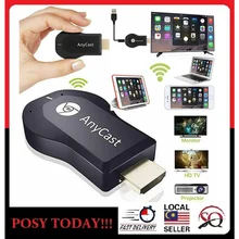 LOCAL STOCK Anycast M9 Plus Wifi Display Receiver M4 M2 Plus Casting Function PC Projector Miracast HDMI TV Stick 
LOCAL STOCK Anycast M9 Plus Wifi Display Receiver M4 M2 Plus Casting Function PC Projector Miracast HDMI TV Stick