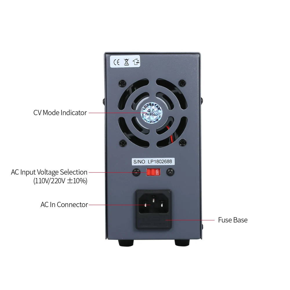 New LODESTAR Switching DC Power Supply 3 Digits Display LED 0-30V 0-10A High Precision Adjustable Mini Power Supply AC 110V/220V
New LODESTAR Switching DC Power Supply 3 Digits Display LED 0-30V 0-10A High Precision Adjustable Mini Power Supply AC 110V/220V
