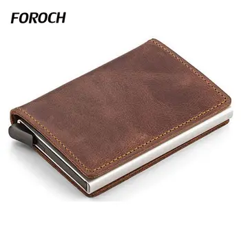 Genuine Cow Leather Rfid Credit Card Holder Wallet Men Women Blocking Business ID Bank Card Wallet Green Aluminum Box Card Case
Genuine Cow Leather Rfid Credit Card Holder Wallet Men Women Blocking Business ID Bank Card Wallet Green Aluminum Box Card Case