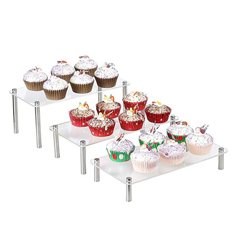 3 Pcs/Set Acrylic Cupcake Display Stand, Ladder Storage Display Rise For Dolls, Perfume, Cosmetics, Nail Polish, Dessert Cake
3 Pcs/Set Acrylic Cupcake Display Stand, Ladder Storage Display Rise For Dolls, Perfume, Cosmetics, Nail Polish, Dessert Cake