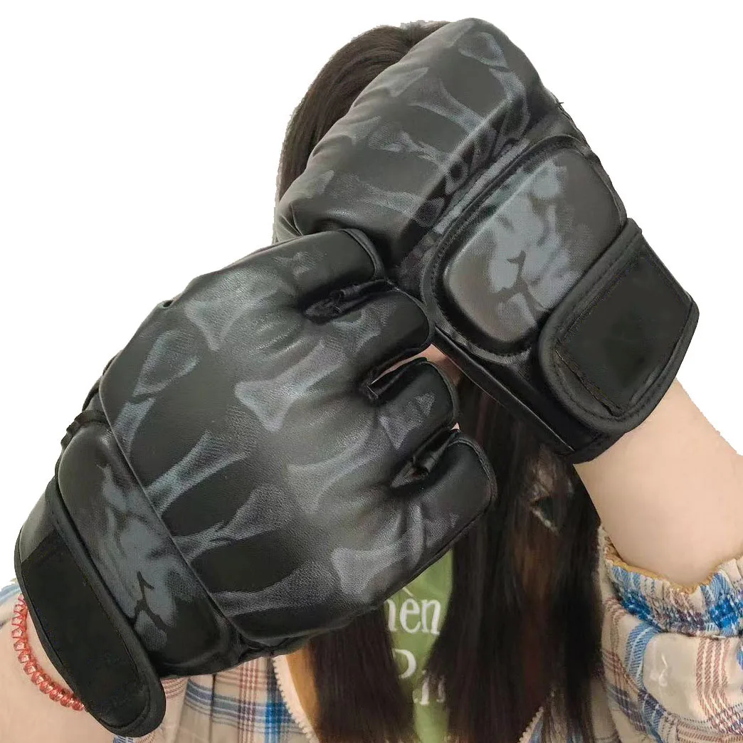 

Gym Gloves New Grappling MMA Gloves PU Punching Bag Boxing Gloves Top Quality PU Leather MMA Half Fighting Competition Gloves