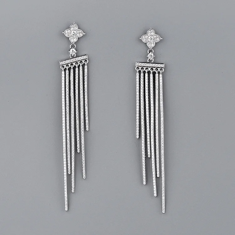 CMajor Latest S925 Sterling Silver Imported 7A Cubic Zircon European and American Style Temperament Dangle Earrings for Women
CMajor Latest S925 Sterling Silver Imported 7A Cubic Zircon European and American Style Temperament Dangle Earrings for Women