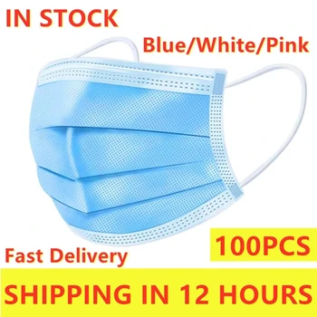 100 Pcs Disposable Mondmasker Earloop Face Mouth Masks Mouth Mask Non-woven Melt Blown 3-layer Mascarilla mascarilas
100 Pcs Disposable Mondmasker Earloop Face Mouth Masks Mouth Mask Non-woven Melt Blown 3-layer Mascarilla mascarilas
