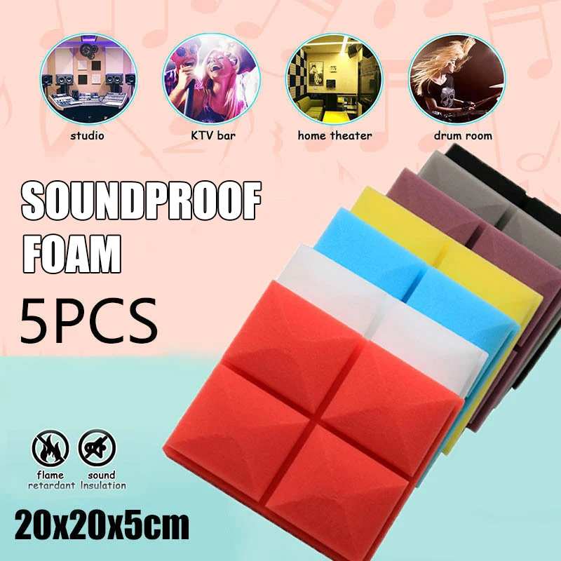 5 Pcs Sound Absorbing Studio Foam Sponge Noise Insulation Bar for KTV Music Room Sound Treatment Noise Absorption Tiles J8
5 Pcs Sound Absorbing Studio Foam Sponge Noise Insulation Bar for KTV Music Room Sound Treatment Noise Absorption Tiles J8