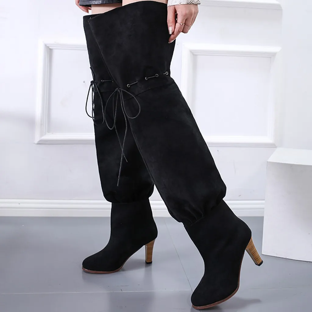 Women's Warm Plush High Boots Winter Outdoor Snow Knee Over Suede Boot Female Fashion High Heel Shoes Thick Fur Long Tube Botas
Women's Warm Plush High Boots Winter Outdoor Snow Knee Over Suede Boot Female Fashion High Heel Shoes Thick Fur Long Tube Botas