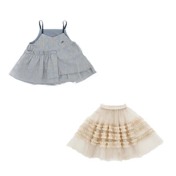 Spot ZMHYAOKE-MF New Arrival Girls Clothes Fashion Checked Suspender Top and Lotus Pink Light Veil Skirt Boutique Kids Clothing
Spot ZMHYAOKE-MF New Arrival Girls Clothes Fashion Checked Suspender Top and Lotus Pink Light Veil Skirt Boutique Kids Clothing