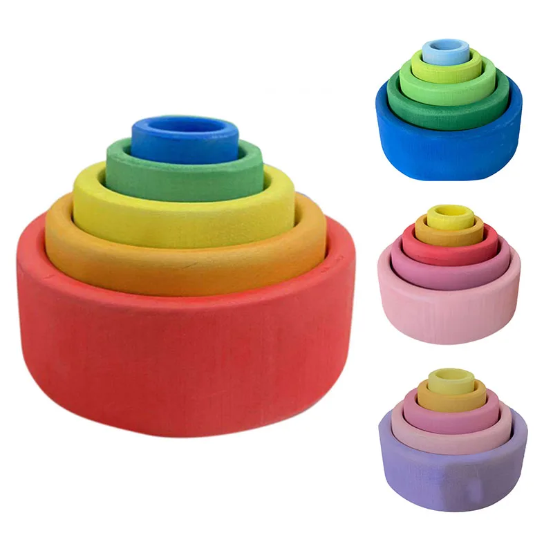 Rainbow Building Blocks Stacking Game Creative Rainbow Set Bowl Children's Color Cognitive Toys
Rainbow Building Blocks Stacking Game Creative Rainbow Set Bowl Children's Color Cognitive Toys