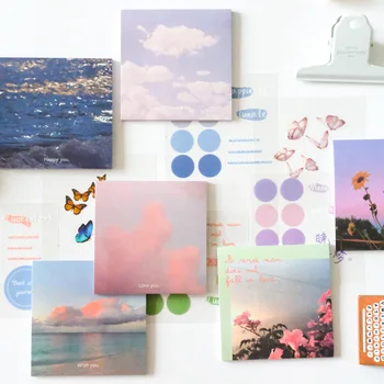 96 Pcs Sky Cloud Flower N Times Notes Memo Pad Sticky Notes Notepad Diary Creative Self-Stick Note Memo Pads with PET Stickers
96 Pcs Sky Cloud Flower N Times Notes Memo Pad Sticky Notes Notepad Diary Creative Self-Stick Note Memo Pads with PET Stickers