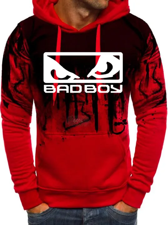 

2019 Size S-5XL Family hoodies Gradient color High-quality Bad Boy badboy Icon Hoodie MMA UFC ONE California Hawaii Skate Brand