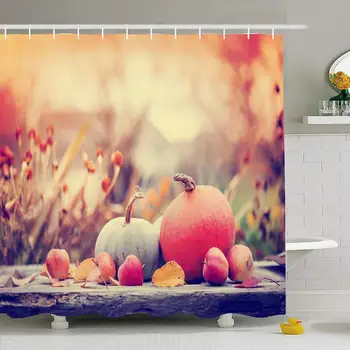 Shower Curtain Set with Hooks 72x78 Autumn Nature Concept Fall Harvest Sunlight Pumpkins Autumnal Apples Parks Decoration indoor
Shower Curtain Set with Hooks 72x78 Autumn Nature Concept Fall Harvest Sunlight Pumpkins Autumnal Apples Parks Decoration indoor