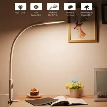 Flexible LED Desk Lamp Touch Control Dimmable Metal Clamp Light Table Lamps For Office Living Room Gooseneck Eye Care Study Lamp
Flexible LED Desk Lamp Touch Control Dimmable Metal Clamp Light Table Lamps For Office Living Room Gooseneck Eye Care Study Lamp