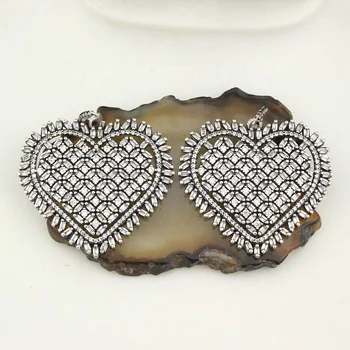 36*33mm 5pcs/lot Antique silver color cz pendant,cubic zirconia micro pave charm,cz necklace/earring jewelry component 
36*33mm 5pcs/lot Antique silver color cz pendant,cubic zirconia micro pave charm,cz necklace/earring jewelry component