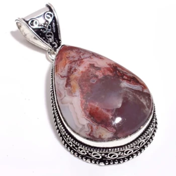 Genuine Crazy Lace Agate Pendant Silver Overlay over Copper , Hand Made Women Jewelry Gift
Genuine Crazy Lace Agate Pendant Silver Overlay over Copper , Hand Made Women Jewelry Gift