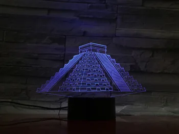 Building Mayan Pyramid 3D Powered Multi-color with Remote for Bedside Decorative Led Night Light Lamp Nightlight Lamp Battery
Building Mayan Pyramid 3D Powered Multi-color with Remote for Bedside Decorative Led Night Light Lamp Nightlight Lamp Battery