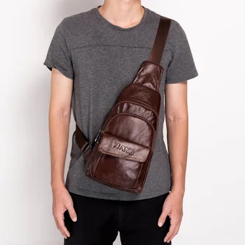 YI'ANG Brand Genuine Leather Casual Sling Chest Packs Men Crossbody Shoulder Bag Men's Cowhide Messenger Bags Style Design
YI'ANG Brand Genuine Leather Casual Sling Chest Packs Men Crossbody Shoulder Bag Men's Cowhide Messenger Bags Style Design