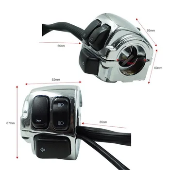 1" 25mm Chrome motorcycle handlebar control switch Suitable for motorcycle Harley Davidson handlebar push button switch
1" 25mm Chrome motorcycle handlebar control switch Suitable for motorcycle Harley Davidson handlebar push button switch