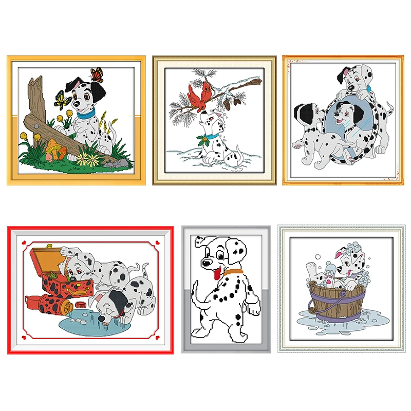Dalmatian Joy Sunday Stamped Cross Stitch Kit Patterns Printed 14CT 11CT Counted Print Handmade Embroidery Needlework Home Decor
Dalmatian Joy Sunday Stamped Cross Stitch Kit Patterns Printed 14CT 11CT Counted Print Handmade Embroidery Needlework Home Decor