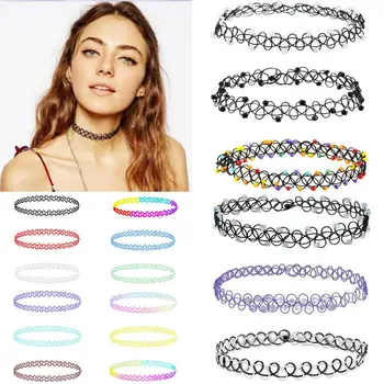 12Pcs Vintage Stretch Choker Necklace Lady Girl Tattoo Choker Necklace Punk Retro Gothic Elastic Pendants Christmas Party Wear
12Pcs Vintage Stretch Choker Necklace Lady Girl Tattoo Choker Necklace Punk Retro Gothic Elastic Pendants Christmas Party Wear
