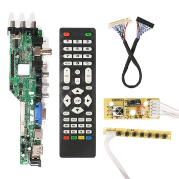 3663 New Digital Signal DVB-T2 DVB-T DVB-C Universal LCD TV Controller Driver Board+7 Key Button+ 1Ch6bit40pin 3463A Russian v56
3663 New Digital Signal DVB-T2 DVB-T DVB-C Universal LCD TV Controller Driver Board+7 Key Button+ 1Ch6bit40pin 3463A Russian v56