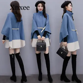 Autumn and winter cloak color matching woolen female 2020 spring and autumn new net red woolen
Autumn and winter cloak color matching woolen female 2020 spring and autumn new net red woolen