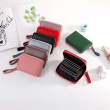 Fashion Business Card Holder Leather Credit Card Wallet Bag Many Slots Women Zipper Id/Bank Card Holder Case Coin Purse 2021 New 
Fashion Business Card Holder Leather Credit Card Wallet Bag Many Slots Women Zipper Id/Bank Card Holder Case Coin Purse 2021 New
