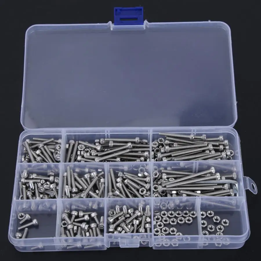 Fasteners Parafuso M3 Hex Socket Stainless Steel SS304 Screw Bolt Nut Assortment Set Stainless Self Tapping Screws
Fasteners Parafuso M3 Hex Socket Stainless Steel SS304 Screw Bolt Nut Assortment Set Stainless Self Tapping Screws