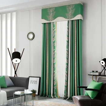 New Chinese Style Curtains for Living Room Bedroom Curtain Linen Yarn-Dyed Jacquard Curtain Green Color Qingcong
New Chinese Style Curtains for Living Room Bedroom Curtain Linen Yarn-Dyed Jacquard Curtain Green Color Qingcong