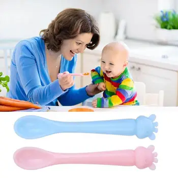 Safety Cartoon Baby Feeding Spoon Blue Pink Exquisite Children Soft Food Grade Silicone Kid Learning Tableware Accessory
Safety Cartoon Baby Feeding Spoon Blue Pink Exquisite Children Soft Food Grade Silicone Kid Learning Tableware Accessory