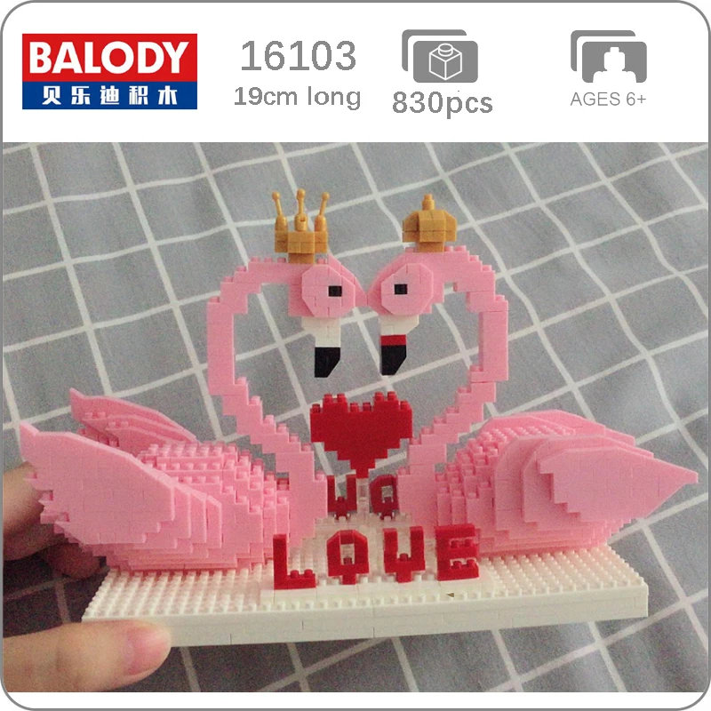BALODY Animal Pink Flamingo Swan Bird Lover Building Block 3D Model Mini Diamond Small Blocks Brick Toy for Children Boys Gifts
BALODY Animal Pink Flamingo Swan Bird Lover Building Block 3D Model Mini Diamond Small Blocks Brick Toy for Children Boys Gifts