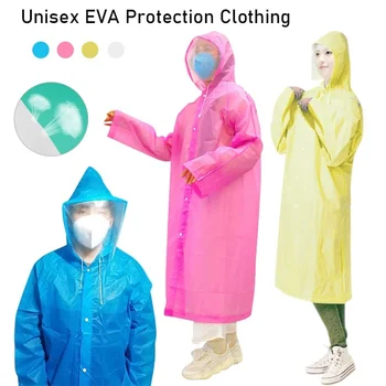 Unisex Disposable EVA Protective Clothing With Anti-fog Mask Waterproof Dustproof Protective Coverall Hooded Raincoat Riding Cam
Unisex Disposable EVA Protective Clothing With Anti-fog Mask Waterproof Dustproof Protective Coverall Hooded Raincoat Riding Cam