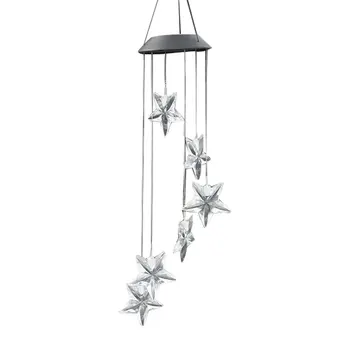 Led Solar-Powered Star Lights Solar Wind Chime Light Transparent Star Hummingbird Color Colourful Light
Led Solar-Powered Star Lights Solar Wind Chime Light Transparent Star Hummingbird Color Colourful Light