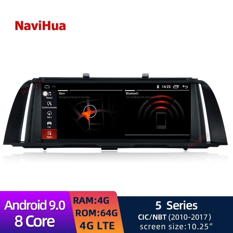 Автомобильный мультимедийный плеер стерео GPS DVD радио навигация NAVI Android 9 0 для BMW 5