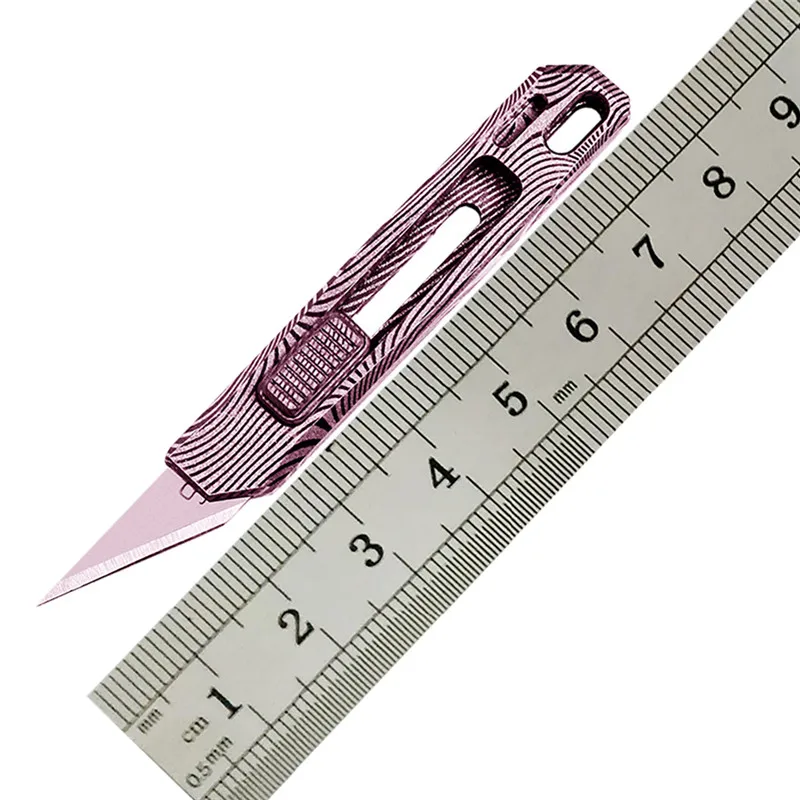 NAITHAWK TO Cutter Knife One Solid Damascus /Timascus Handle Japan OLFA Blade Paper Cutting Mini Knives for Gift Office
NAITHAWK TO Cutter Knife One Solid Damascus /Timascus Handle Japan OLFA Blade Paper Cutting Mini Knives for Gift Office