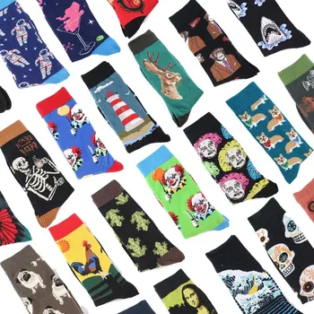 Combed Cotton Fashion Hip Hop Men Socks Trend Harajuku Marvel Clown Chicken Skateboard Happy Socks Funny Sokken
Combed Cotton Fashion Hip Hop Men Socks Trend Harajuku Marvel Clown Chicken Skateboard Happy Socks Funny Sokken