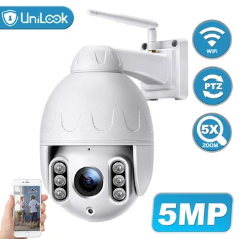 Unilook 5MP Wifi PTZ Camera outdoor Motion Detection Pan/Tilt 5X Optical Zoom, 2 Way Audio Wireless IP Camera Onvif, 50M IP66
Unilook 5MP Wifi PTZ Camera outdoor Motion Detection Pan/Tilt 5X Optical Zoom, 2 Way Audio Wireless IP Camera Onvif, 50M IP66