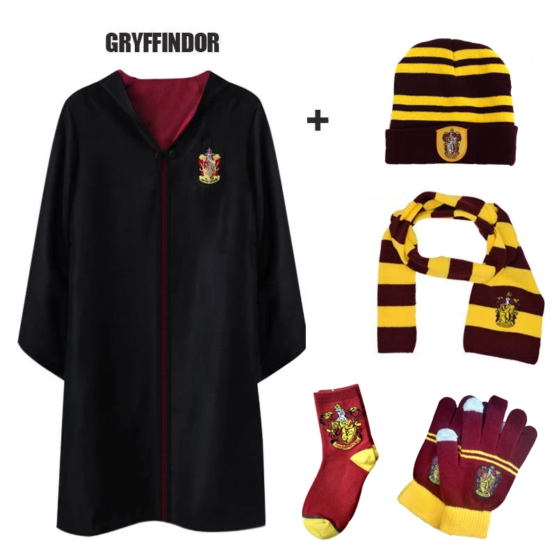 Adult Kids Cap Version Gryffindor Costume Hat Uniform Hermione Halloween Gloves Potter Party Robe Suit Granger Cosplay
Adult Kids Cap Version Gryffindor Costume Hat Uniform Hermione Halloween Gloves Potter Party Robe Suit Granger Cosplay