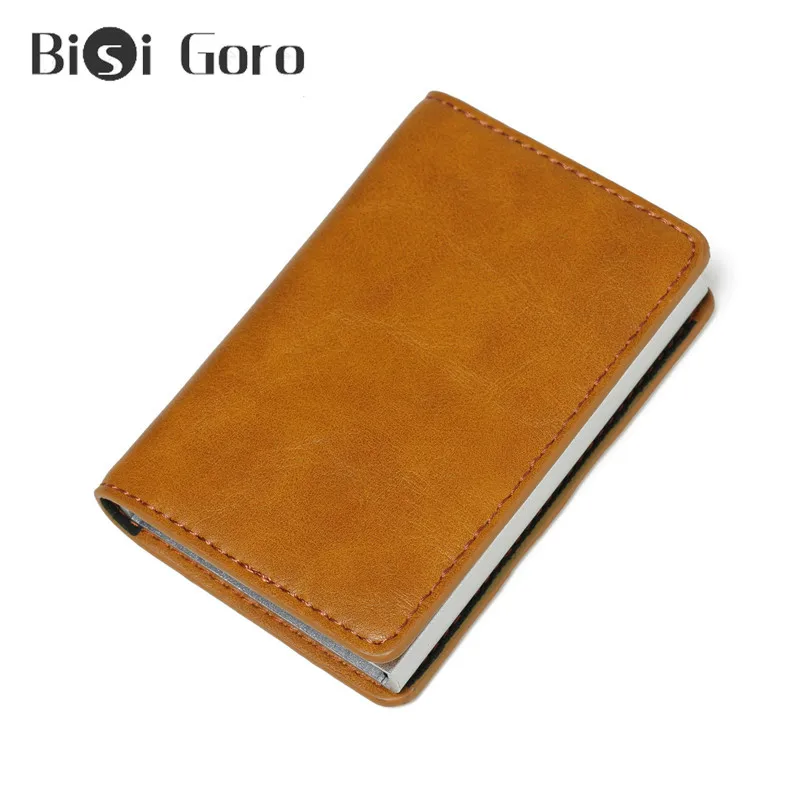 BISI GORO Anti-theft RFID Credit Card Holder for Business Men Automatic Pop Up Slim ID Card Case Single Box Thin ID card Holder
BISI GORO Anti-theft RFID Credit Card Holder for Business Men Automatic Pop Up Slim ID Card Case Single Box Thin ID card Holder